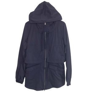 Lululemon Full Zip Yogi Anorak Hooded Jacket Cadet Blue Size 6?
